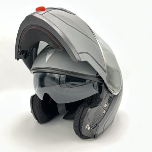 کلاه کاسکت فک متحرک TEKNO مدل NARDO GREY