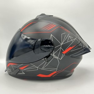 کلاه کاسکت فول فیس VENOM مدل BLACK REDLINE