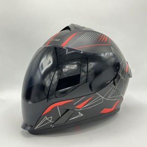 کلاه کاسکت فول فیس VENOM مدل BLACK REDLINE