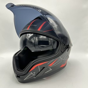 کلاه کاسکت فول فیس VENOM مدل BLACK REDLINE