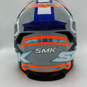 کلاه کاسکت فک ثابت کراسی SMK ALLTERRA مدل X-ACES GL-657(CHROME GRAPHIC)