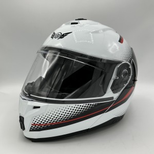 کلاه کاسکت فک متحرک NOBO مدل 166 WHITE