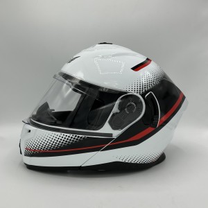 کلاه کاسکت فک متحرک NOBO مدل 166 WHITE