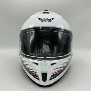 کلاه کاسکت فک متحرک NOBO مدل 166 WHITE