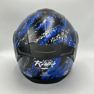 کلاه کاسکت فک متحرک LAVOUS مدل BLACK BLUE