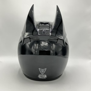 کلاه کاسکت فک ثابت دخترانه بتمنی VENOM مدل BLACK SHINY