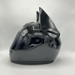 کلاه کاسکت فک ثابت دخترانه بتمنی VENOM مدل BLACK SHINY