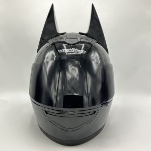 کلاه کاسکت فک ثابت دخترانه بتمنی VENOM مدل BLACK SHINY