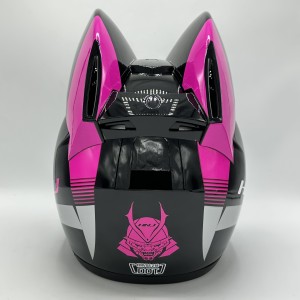 کلاه کاسکت فک ثابت خرگوشی HNJ مدل BLACK PINK