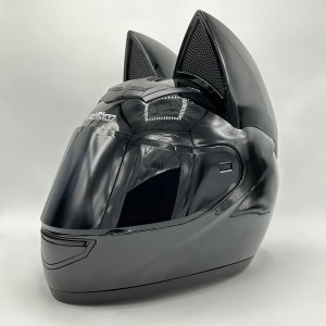 کلاه کاسکت فک ثابت خرگوشی VENOM مدل BLACK SHINY