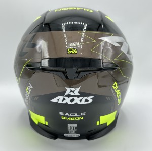 کلاه کاسکت فک ثابت AXXIS مدل EAGLE SV BLACK PHOSPHORUS