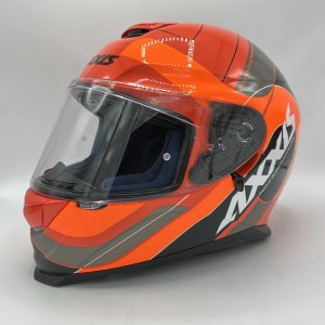 کلاه کاسکت فک ثابت AXXIS مدل EAGLE SV ORANGE