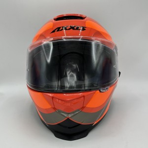 کلاه کاسکت فک ثابت AXXIS مدل EAGLE SV ORANGE