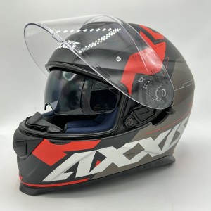 کلاه کاسکت فک ثابت AXXIS مدل EAGLE SV BLACK RED