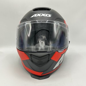 کلاه کاسکت فک ثابت AXXIS مدل EAGLE SV BLACK RED