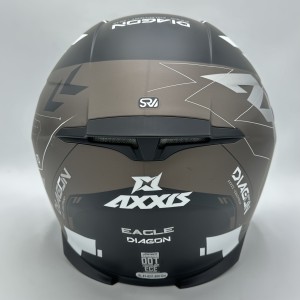 کلاه کاسکت فک ثابت AXXIS مدل EAGLE SV BLACK SILVER