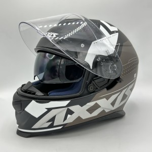 کلاه کاسکت فک ثابت AXXIS مدل EAGLE SV BLACK SILVER