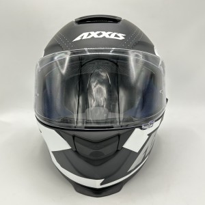 کلاه کاسکت فک ثابت AXXIS مدل EAGLE SV BLACK SILVER