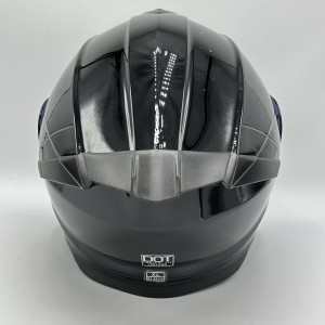 کلاه کاسکت فک متحرک IBK مدل BLACK SHINY