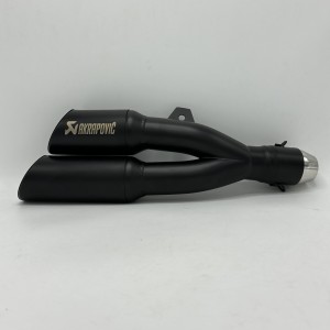 اگزوز  قهرمانی موتورسیکلت AKRAPOVIC دولول مدل BLACK
