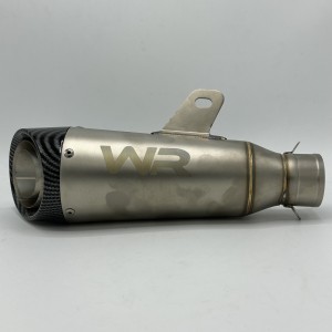 اگزوز قهرمانی موتورسیکلت WR دهن کج سه لایه مدل SILVER