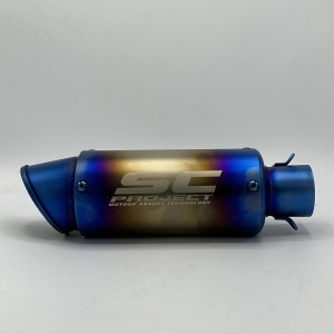 اگزوز قهرمانی موتورسیکلت SC دهن گشاد مدل SEVEN COLORS