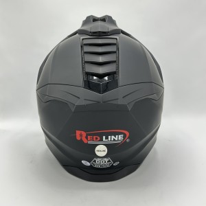 کلاه کاسکت فک ثابت ادونچری REDLINE 760 مدل BLACK MATTE