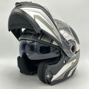 کلاه کاسکت فک متحرک LS2 FF370 مدل WHITE GRAY