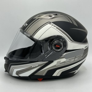 کلاه کاسکت فک متحرک LS2 FF370 مدل WHITE GRAY