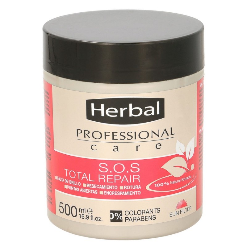 ماسک مو هربال مدل SOS total Repairحجم 500 میلی لیتر