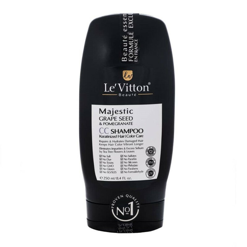 شامپو تقویت کننده و ترمیم کننده مو لویتون مدل CC حجم 250 میلی لیتر