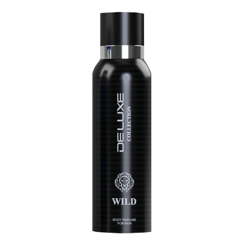 اسپری بادی پرفیوم مردانه دلوکس مدل WILD حجم ۱۲۰ میلی لیتر