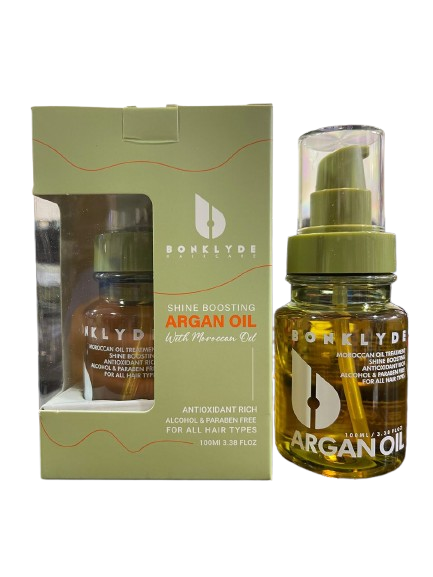 سرم آرگان بونکلید BONKLYDE مدل فاقد پارابن و الکل مناسب مو پوست و ناخن حجم 100 میلی لیتر