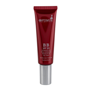 کرم پودر BB cream اپتیموس  B303 مدل  SPF 20 پایه آب بدون چربی حجم 55 میلی لیتر
