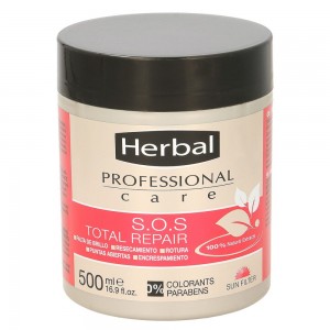 ماسک مو هربال مدل SOS total Repairحجم 500 میلی لیتر