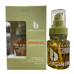 سرم آرگان بونکلید BONKLYDE مدل فاقد پارابن و الکل مناسب مو پوست و ناخن حجم 100 میلی لیتر