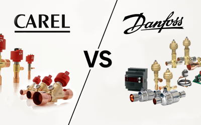 مقایسه مهندسی شیرهای انبساط الکترونیکی Danfoss و CAREL