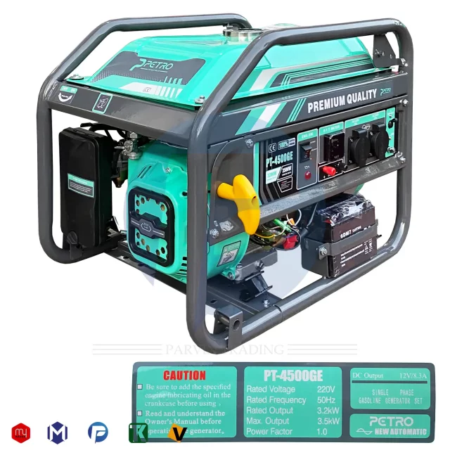 موتور برق بنزینی پترو 3.5 کیلووات مدل PT 4500 GE استارتی