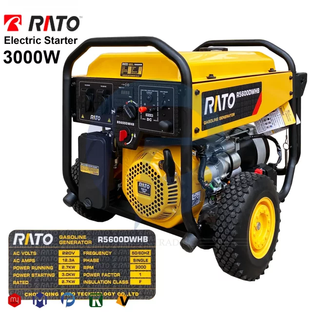 موتور برق استارتی راتو 3000 وات مدل R5600DWHB