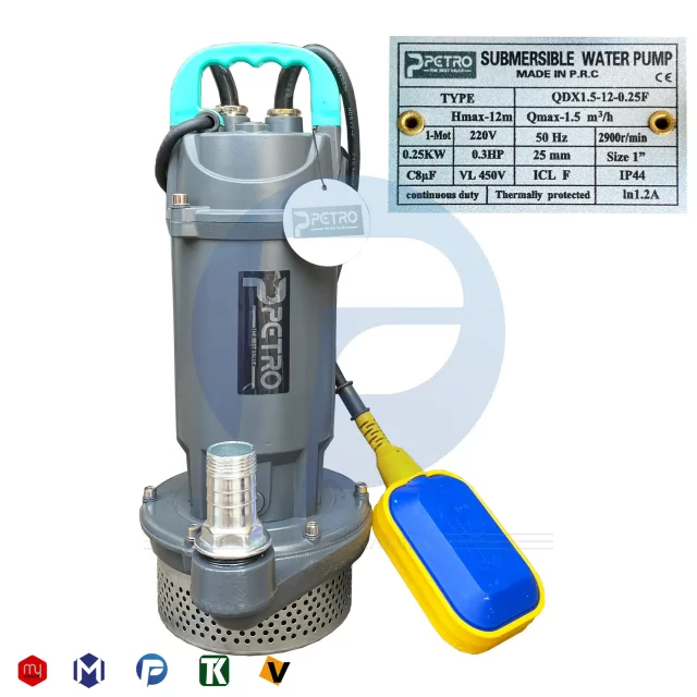 کفکش 12 متری 1 اینچ پترو مدل QDX1.5-12-0.25F