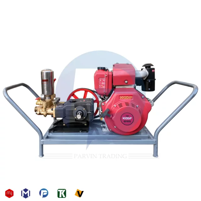 سمپاش گازوئیلی کوپ با پمپ میتسوبیشی OS150