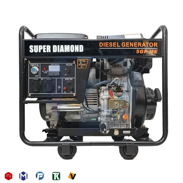 موتور برق گازوئیلی سوپر دیاموند مدل 5GF-ME