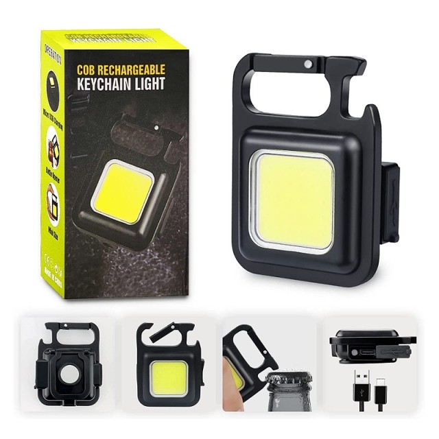 چراغ تاکتیکال کمپینگ مدل COB Rechargeable Keychain Light