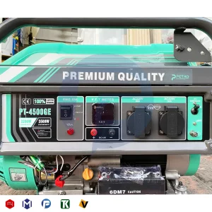 موتور برق بنزینی پترو 3.5 کیلووات مدل PT 4500 GE استارتی