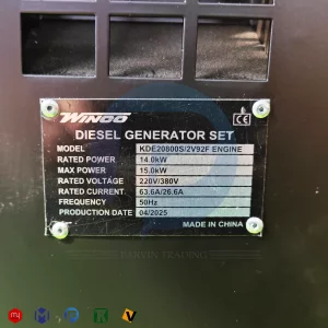 دیزل ژنراتور 20 کاوا سایلنت(15 کیلووات) وینکو مدل KDE20800S
