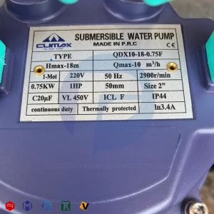 کفکش 18 متری 2 اینچ کلایمکس مدل QDX10-18-0.75F