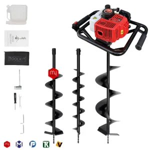 چاله کن بنزینی ارس 82 سی سی مدل ED 820 | با 3 مته