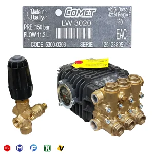 پمپ کارواش کومت ایتالیا 150 بار مدل COMET LW3020