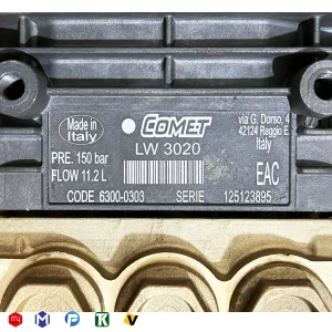 پمپ کارواش کومت ایتالیا 150 بار مدل COMET LW3020