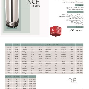 کفکش 75 متری ایران پمپ 2 اینچ مدل NCH 75.6.5